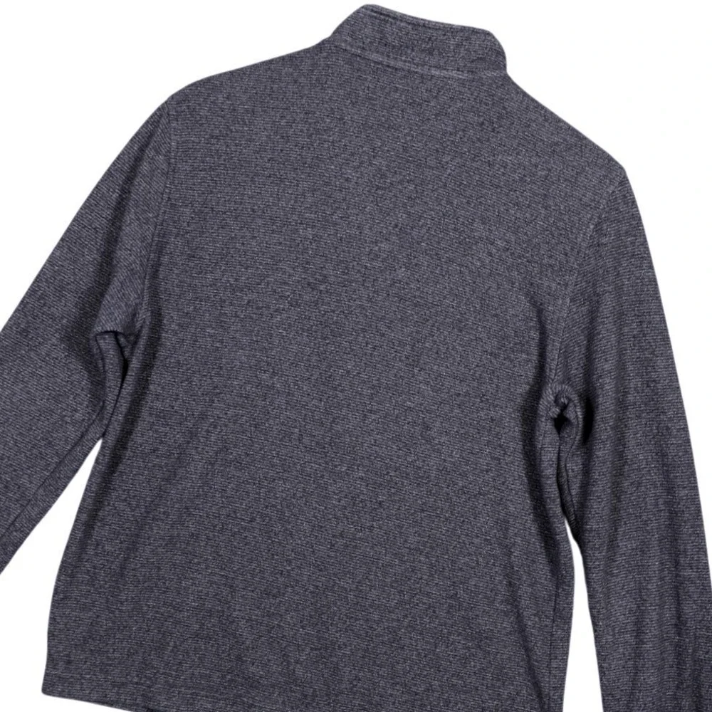 Van Heusen Men's Size Small‎ Quarter Zip Pullover Sweater Dark Gray